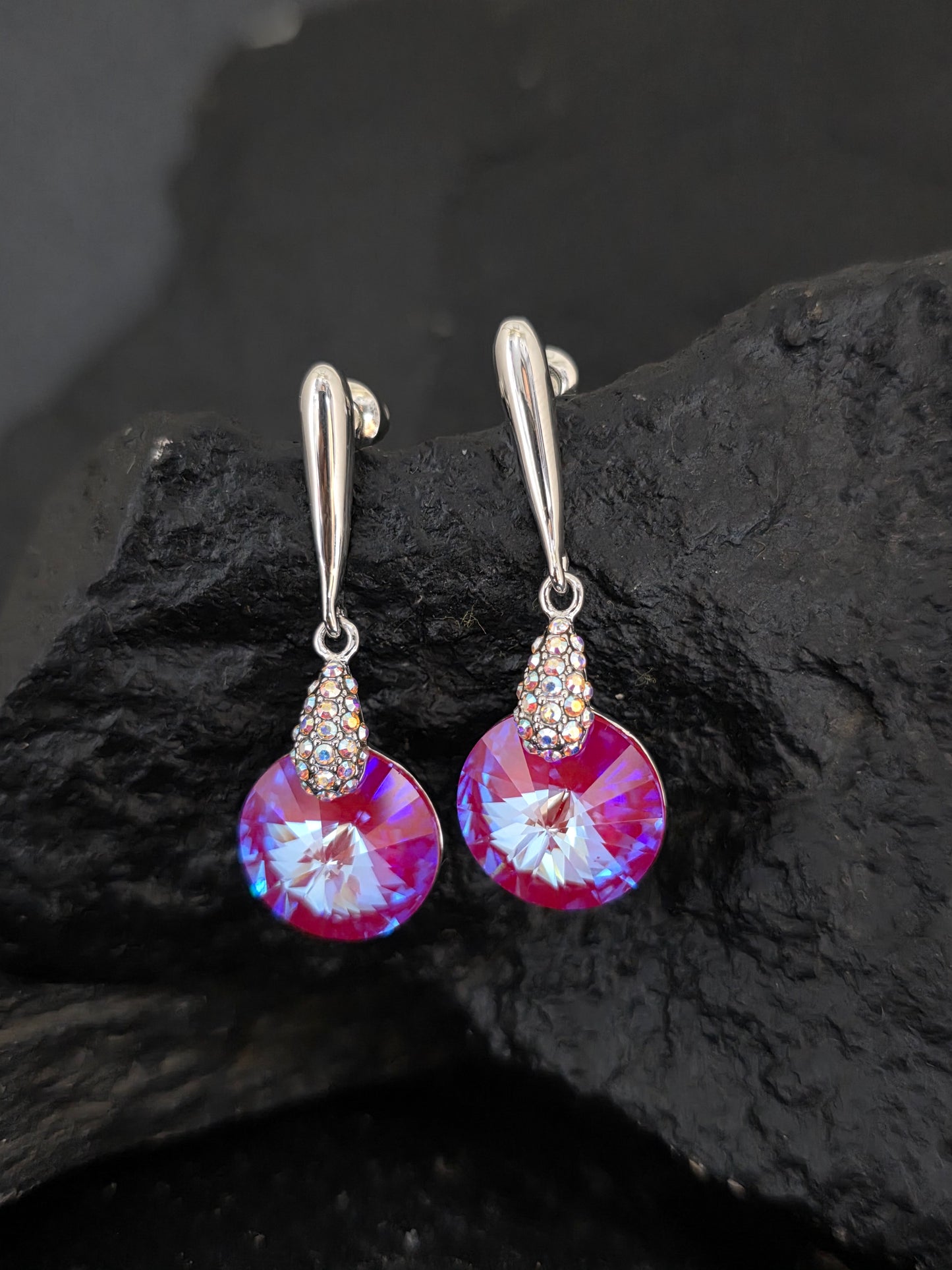 Aros cristal Swarovski Monica