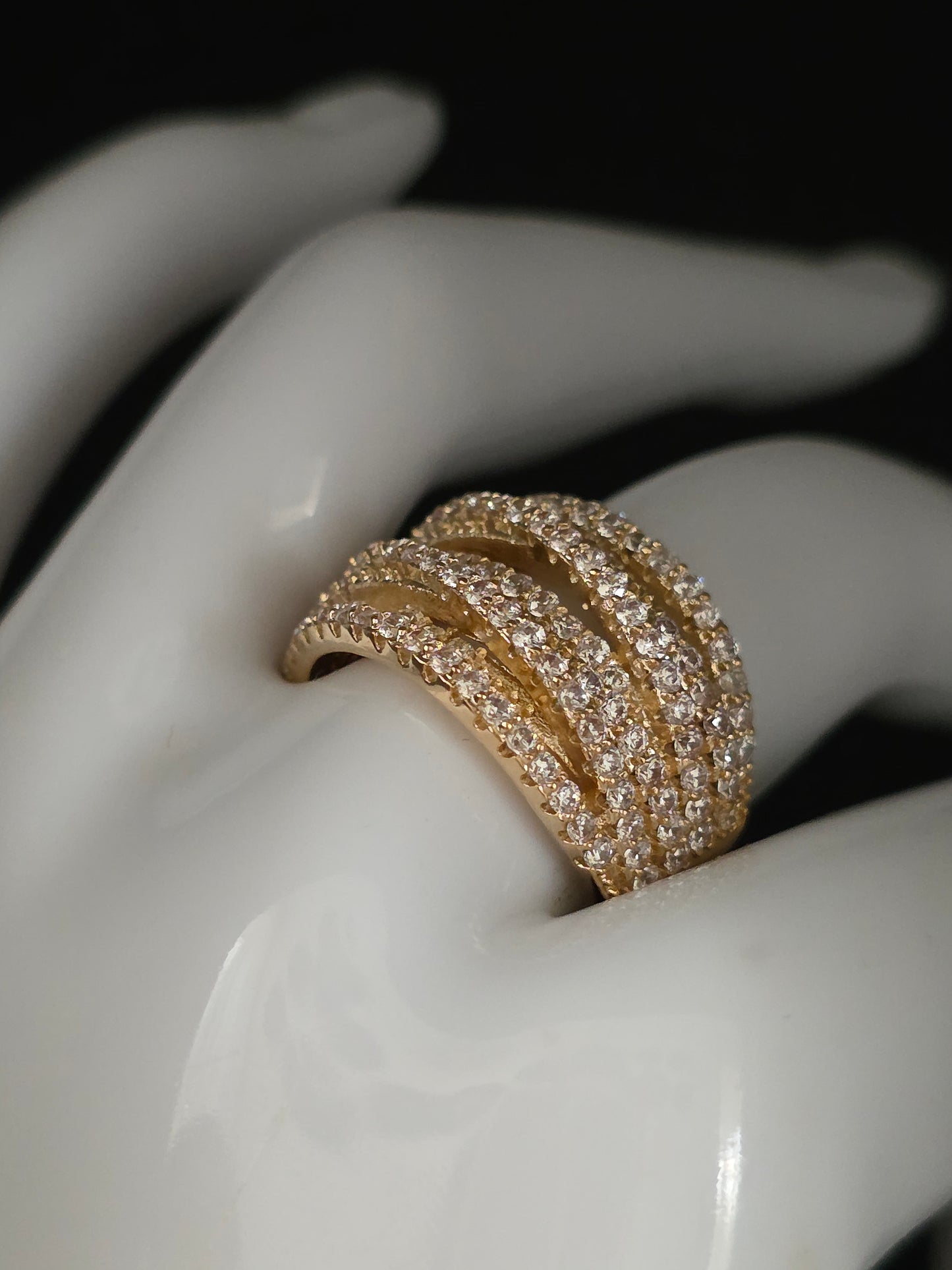 Anillo cristal pavés Pamela