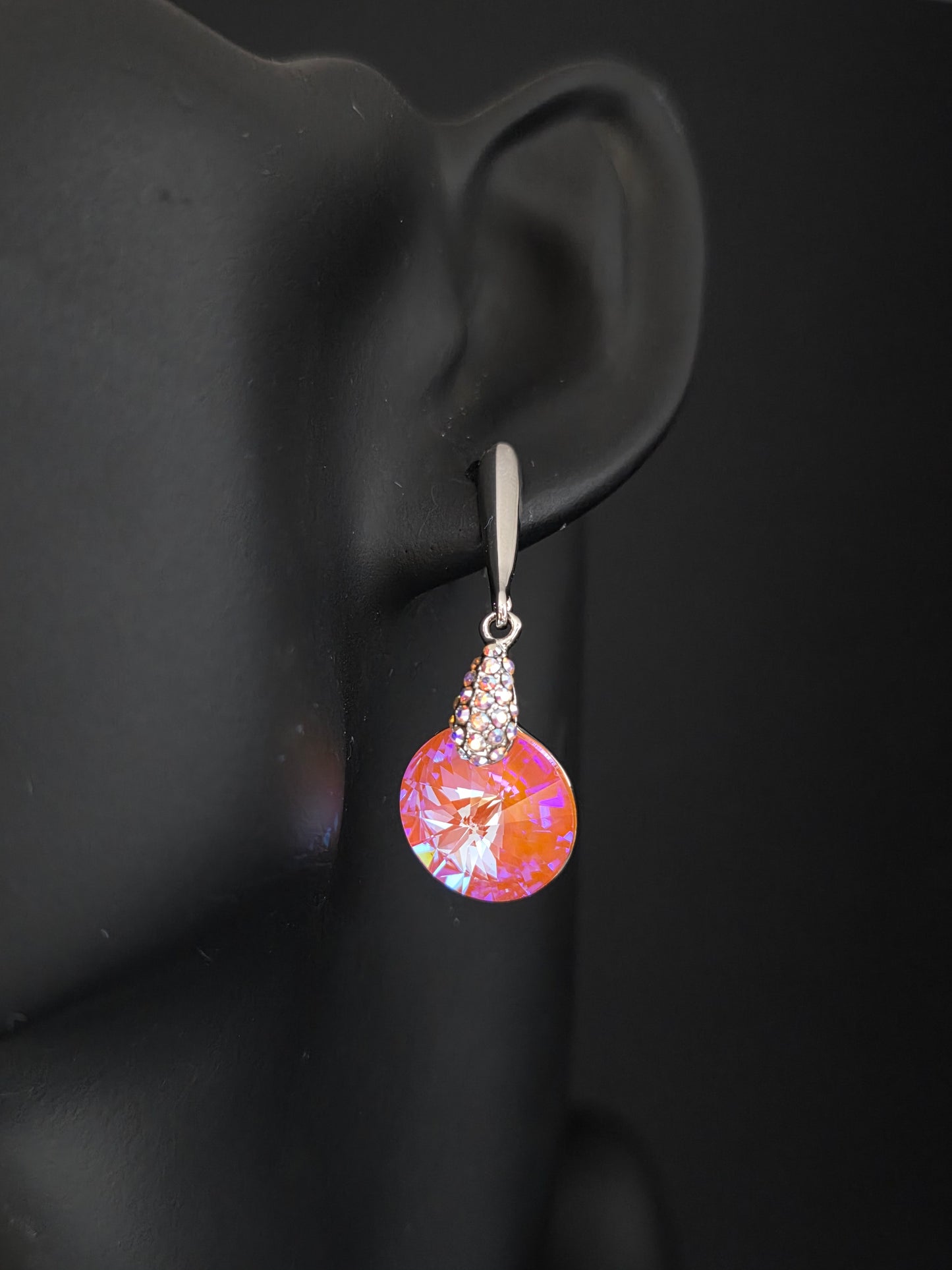 Aros cristal Swarovski Monica