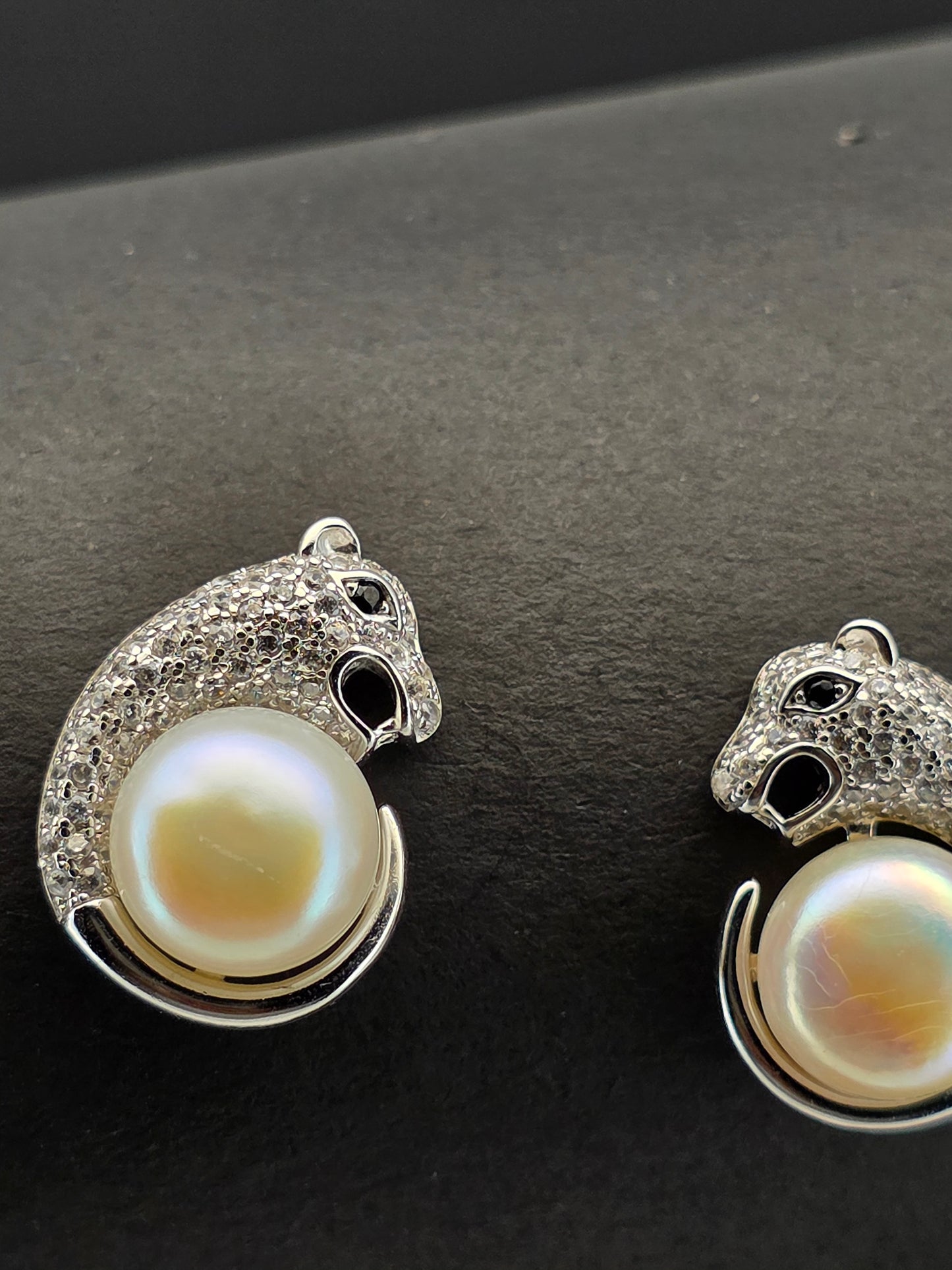 Aros plata cristal paves Safari