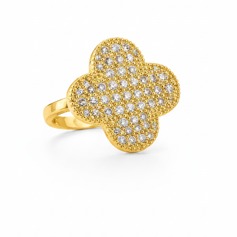 Anillo cristal pavés adaptable lucrecia
