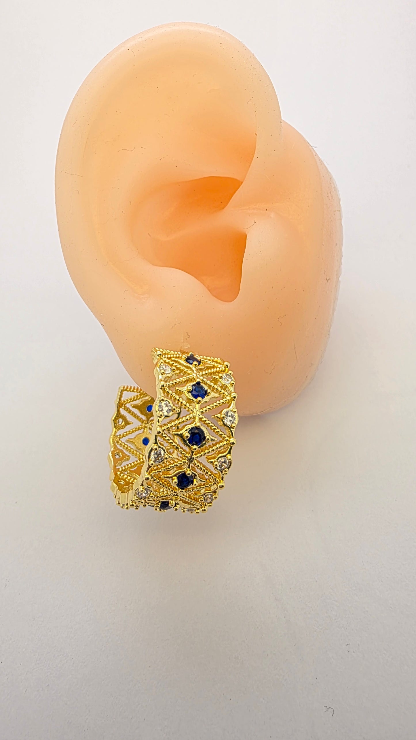 Argollas cristal paves Alicia