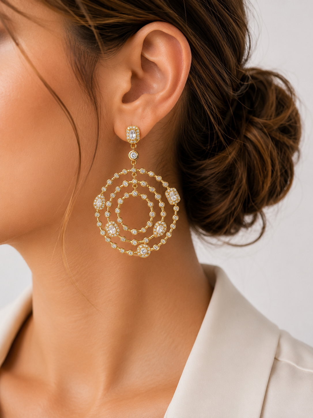 Aros cristal Pavés Gala