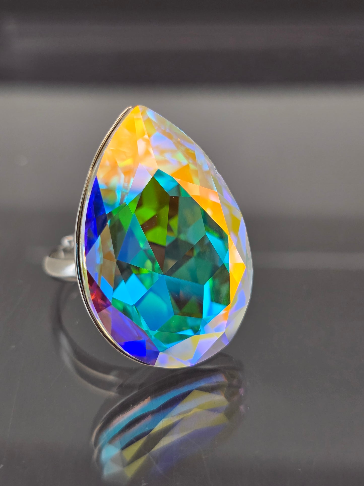 Anillo Gota cristal Swarovski