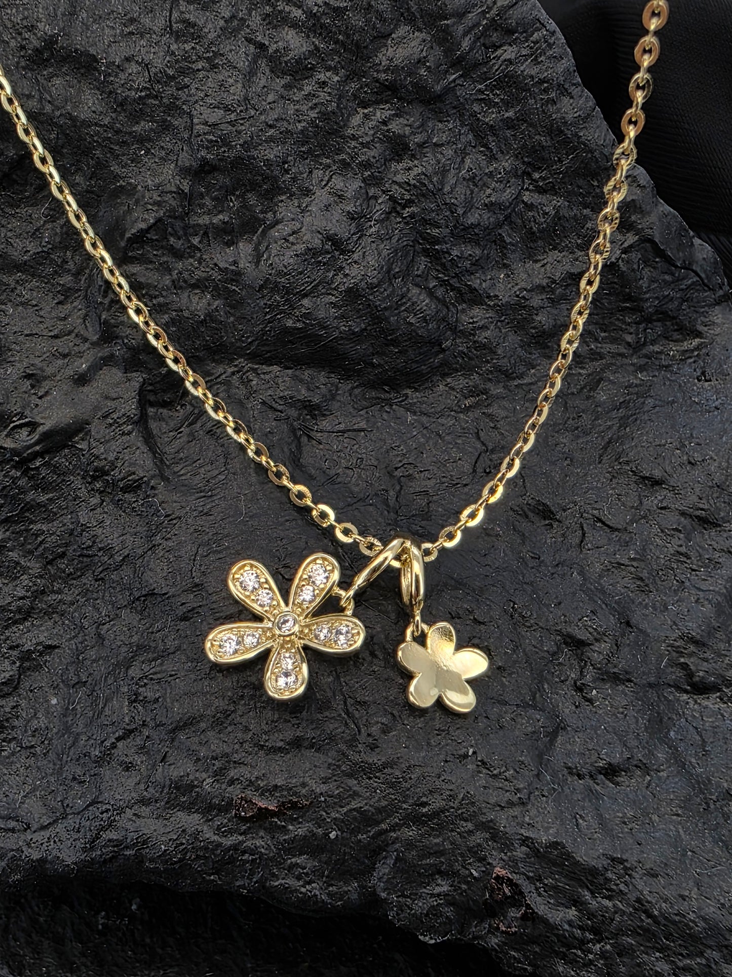 Collar plata 925 flower