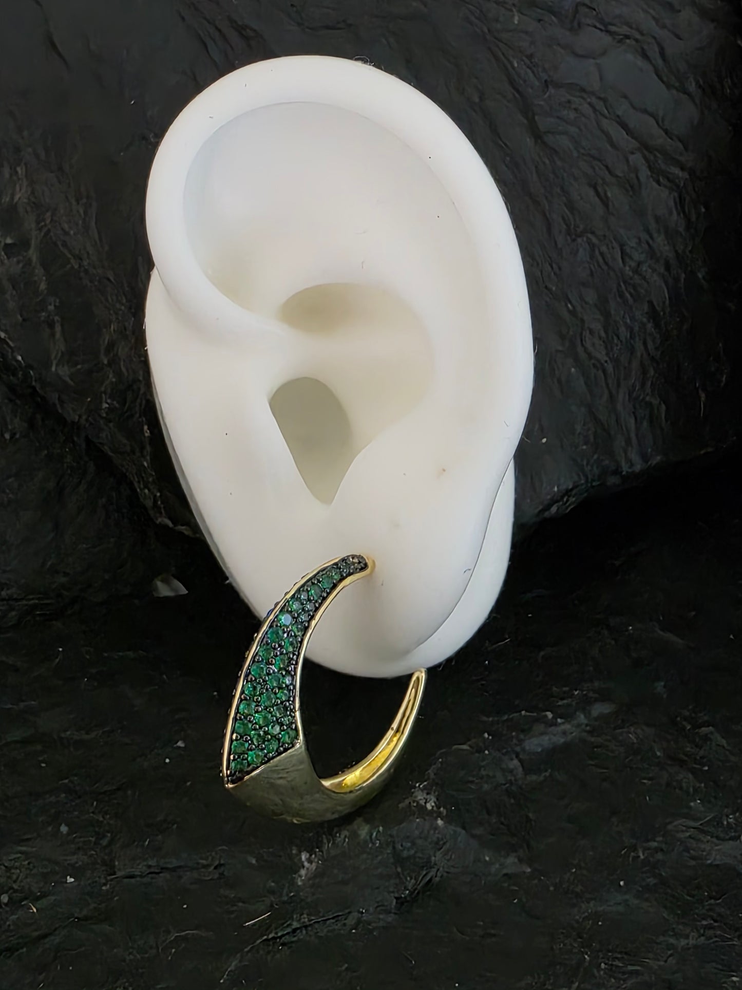 Argollas cristal pavés mix