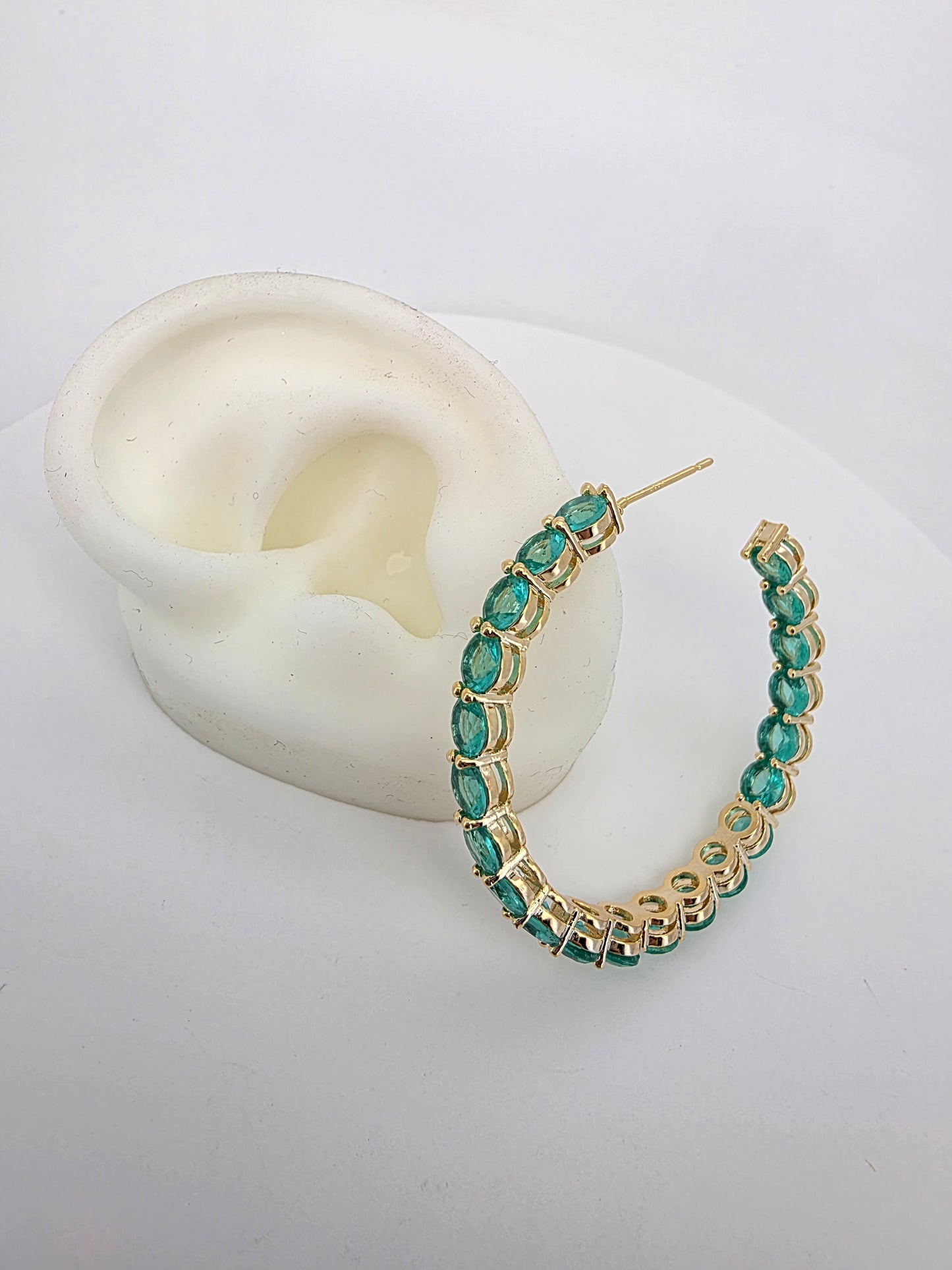 Argollas cristal pavés Poly