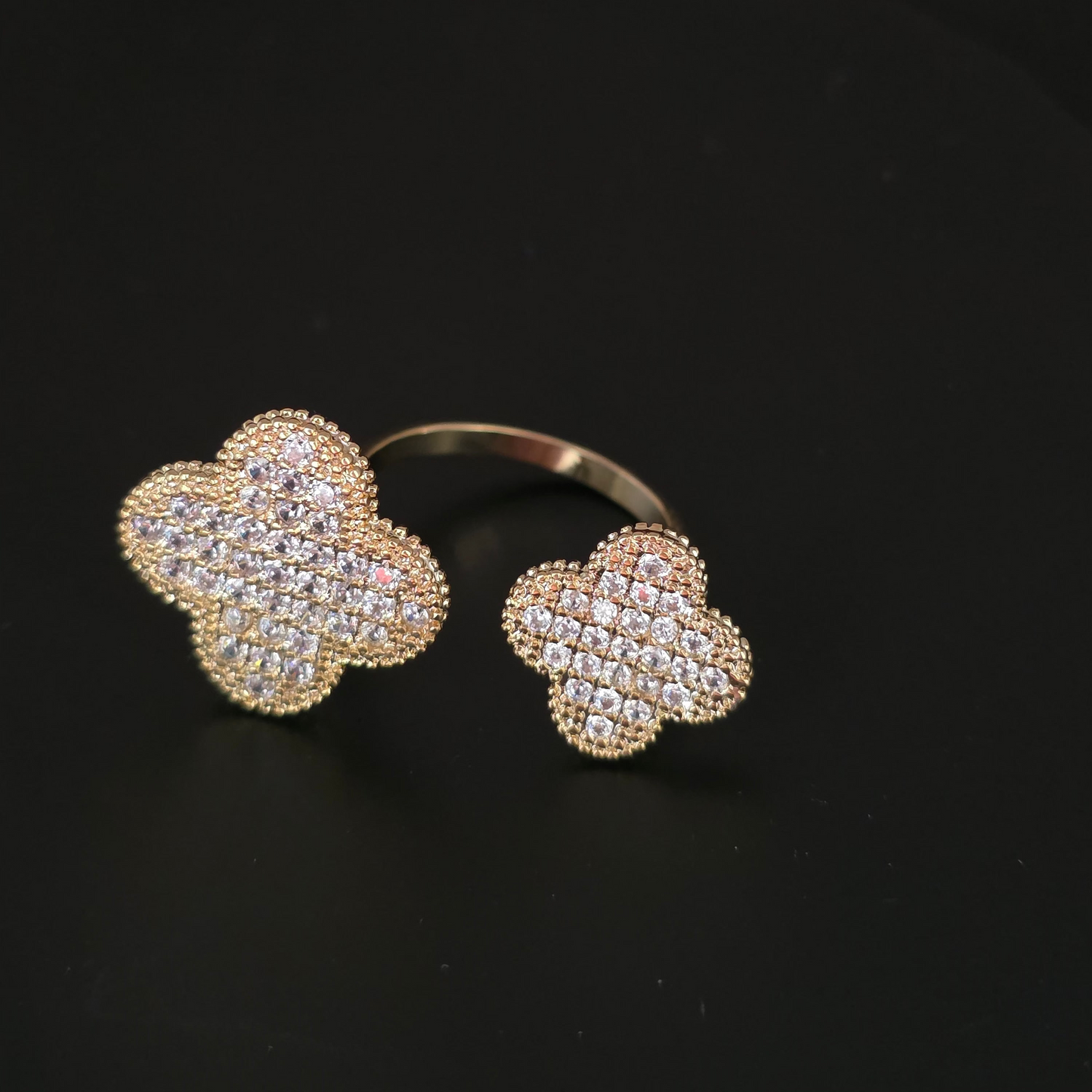 Anillo cristal pavés adaptable Paulina