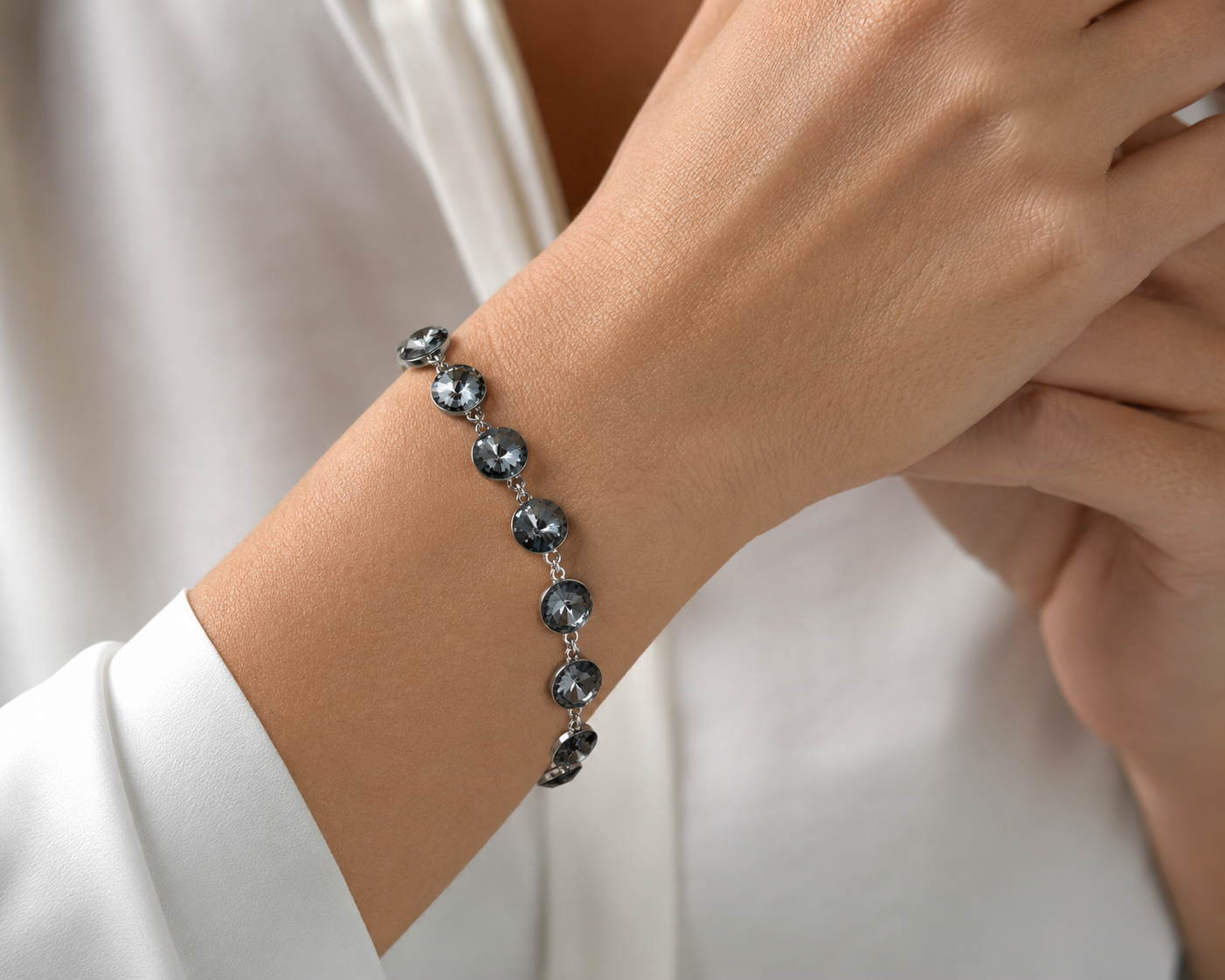 Pulsera cristal Swarovski Eclipse Black