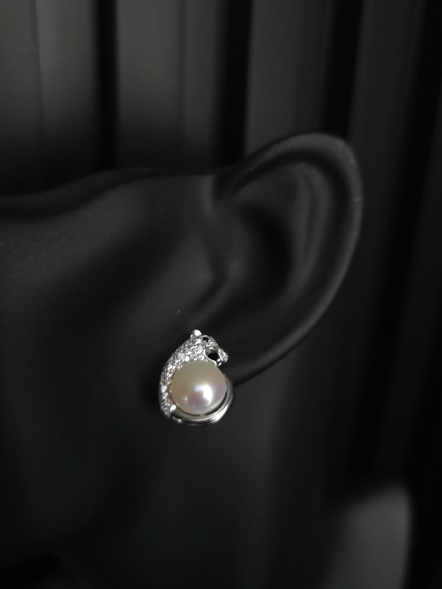 Aros plata cristal paves Safari