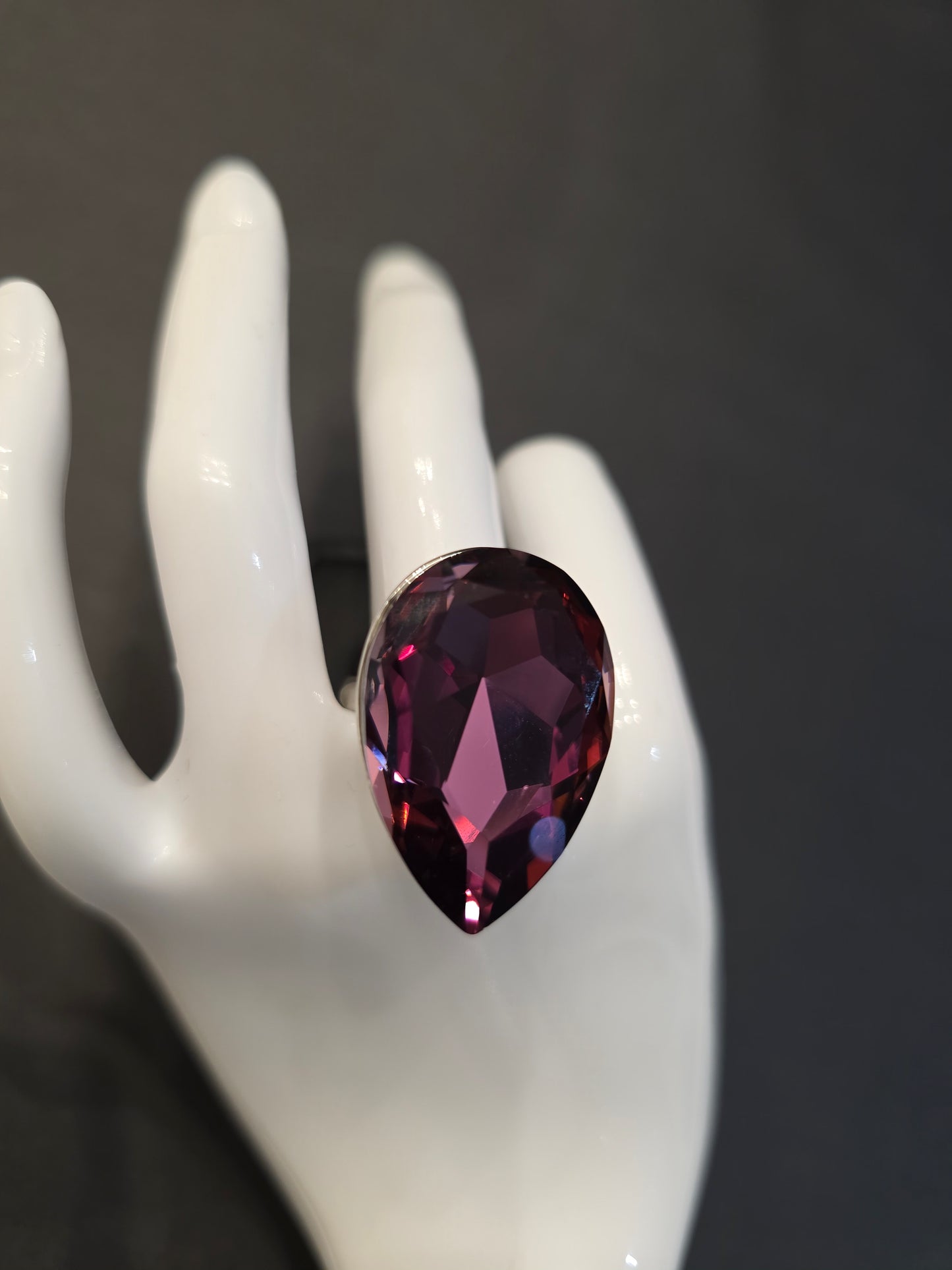 Anillo Gota cristal Swarovski
