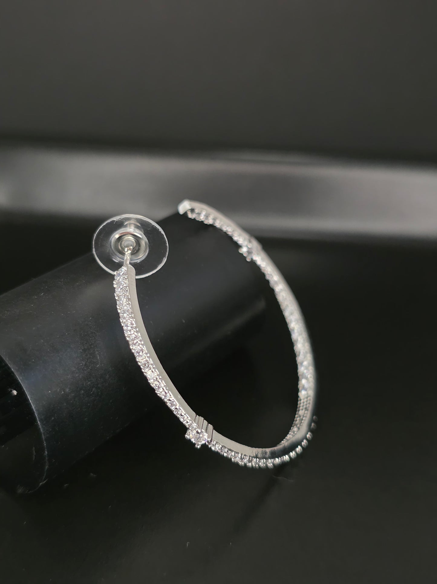 Argolla cristal paves trébol