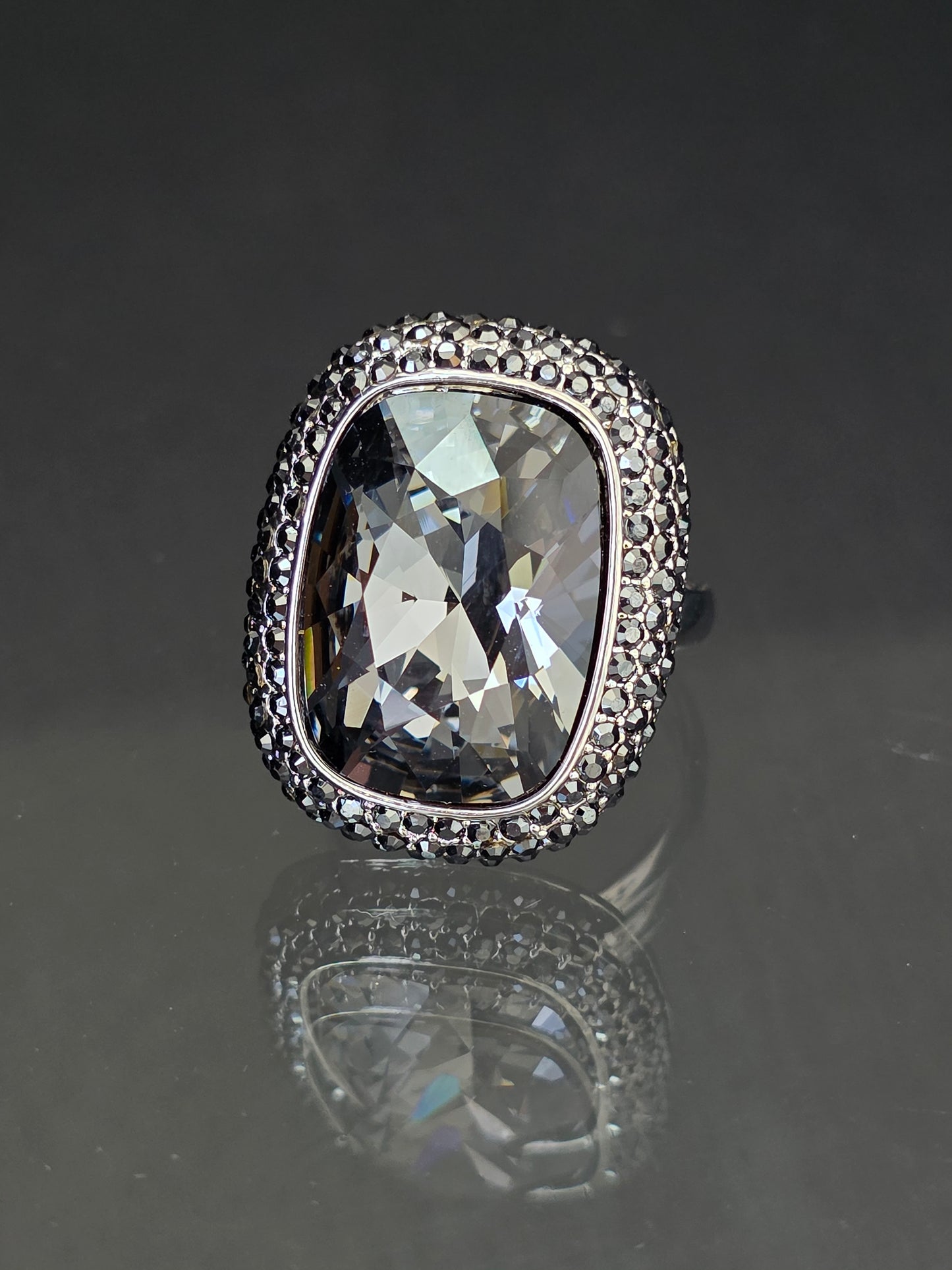 Anillo lucrecia cristal Swarovski talla adaptable