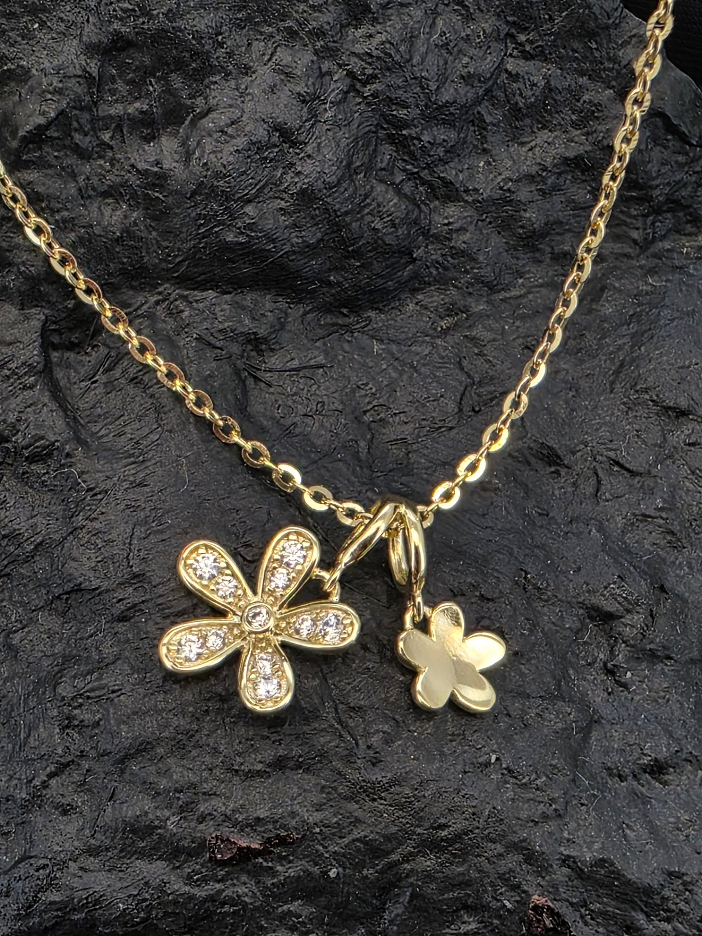 Collar plata 925 flower