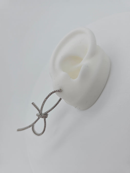 Aros cristal pavés lazo