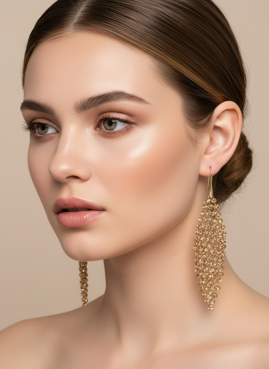 Aros cristal Swarovski malla 02