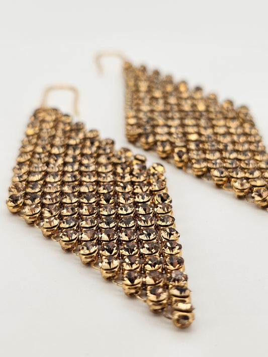 Aros cristal Swarovski malla 02