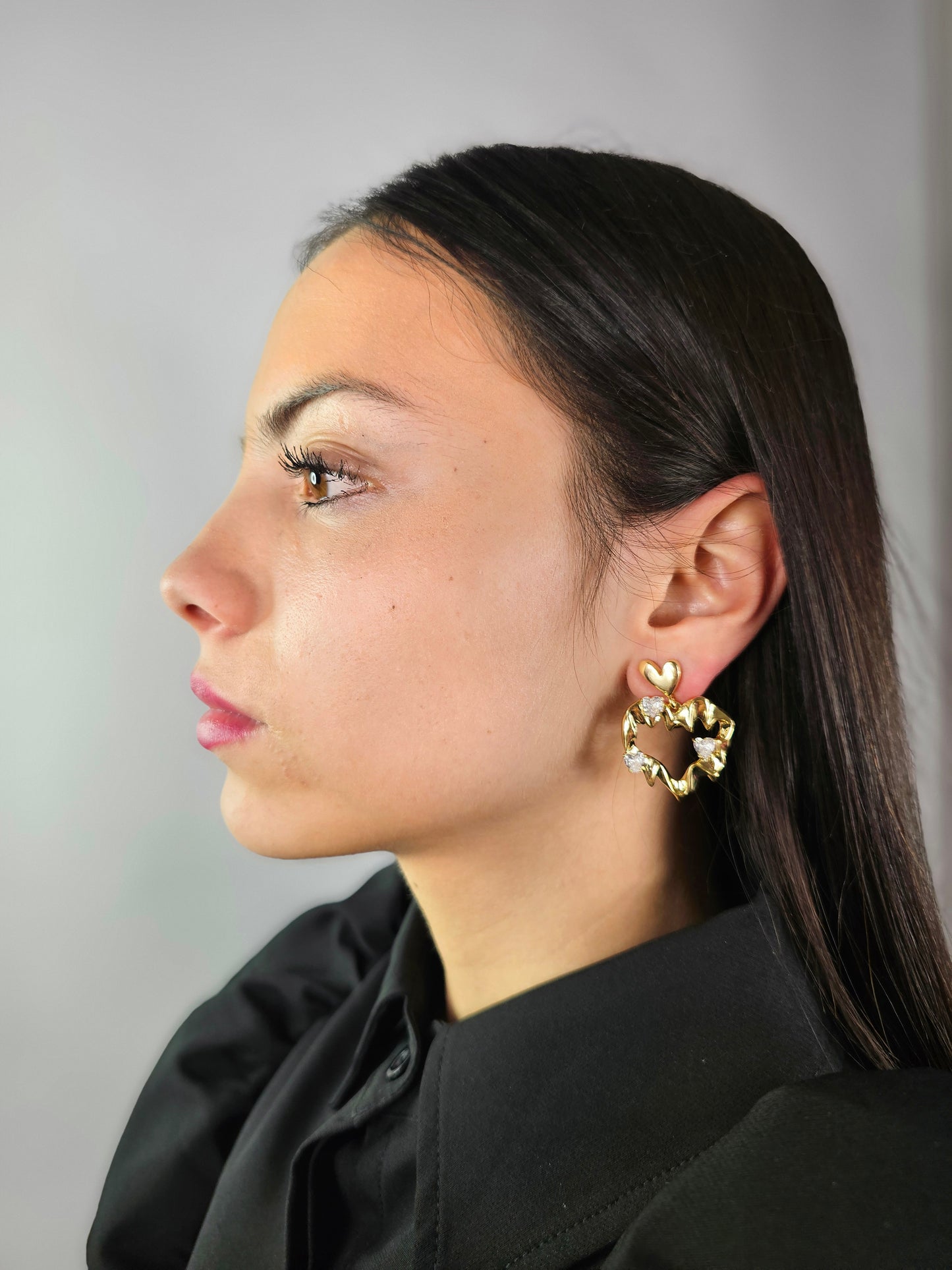 Aros cristal paves  Aquiles