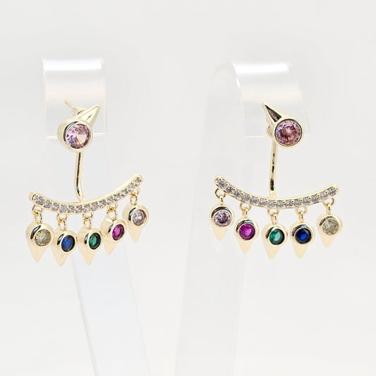 Aros  cristal paves Lina