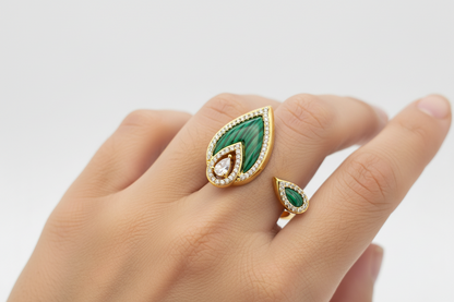 ANILLO MALAQUITA Y NÁCAR