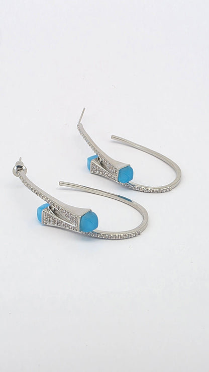 Aros cristal pavés Selena