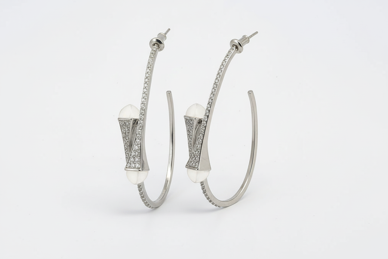 Aros cristal pavés Selena