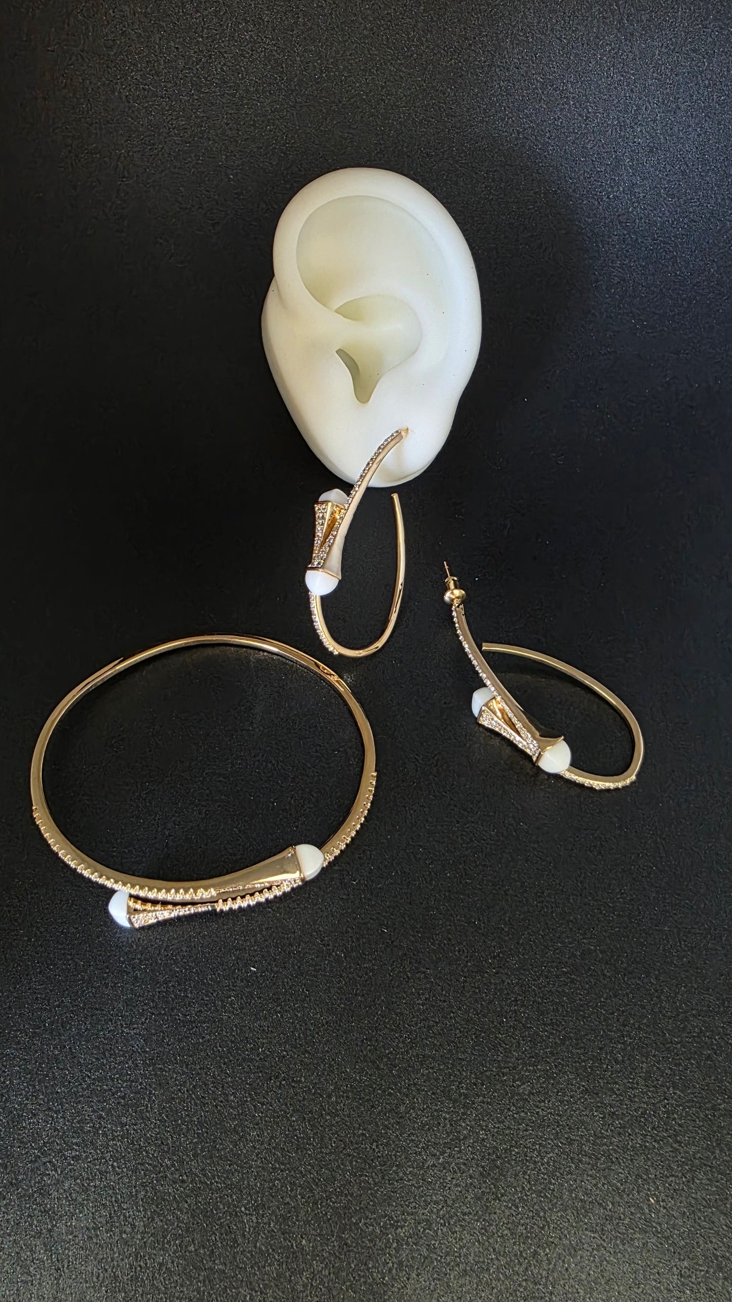 Aros cristal pavés Selena