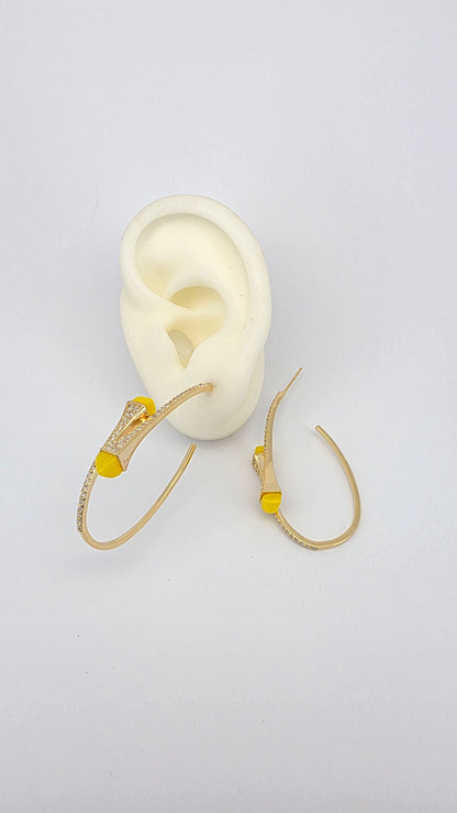 Aros cristal pavés Selena