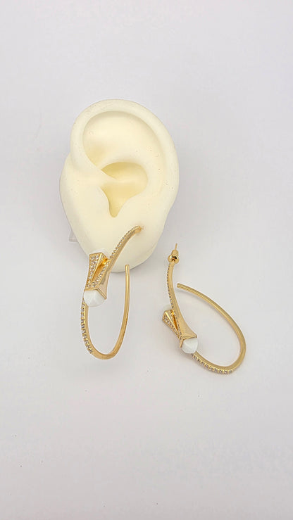 Aros cristal pavés Selena