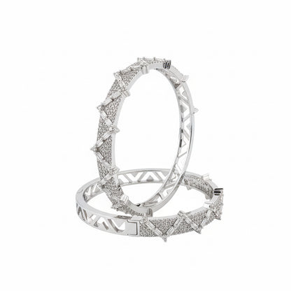Aro Argolla cristal pavés Esmeralda