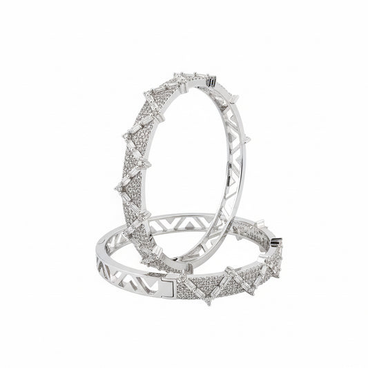 Aro Argolla cristal pavés Esmeralda