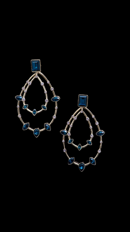 Aros cristal Swarovski línea privada Pamela Lobos