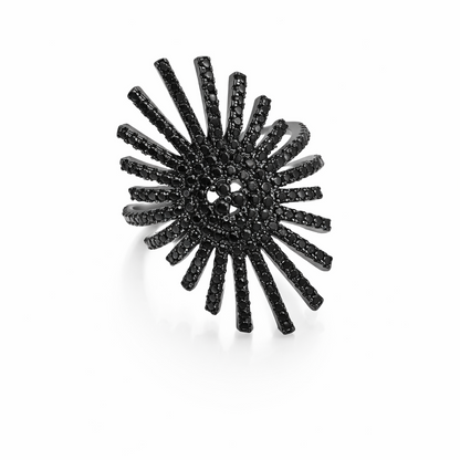 Anillo cristal pavés Black 01