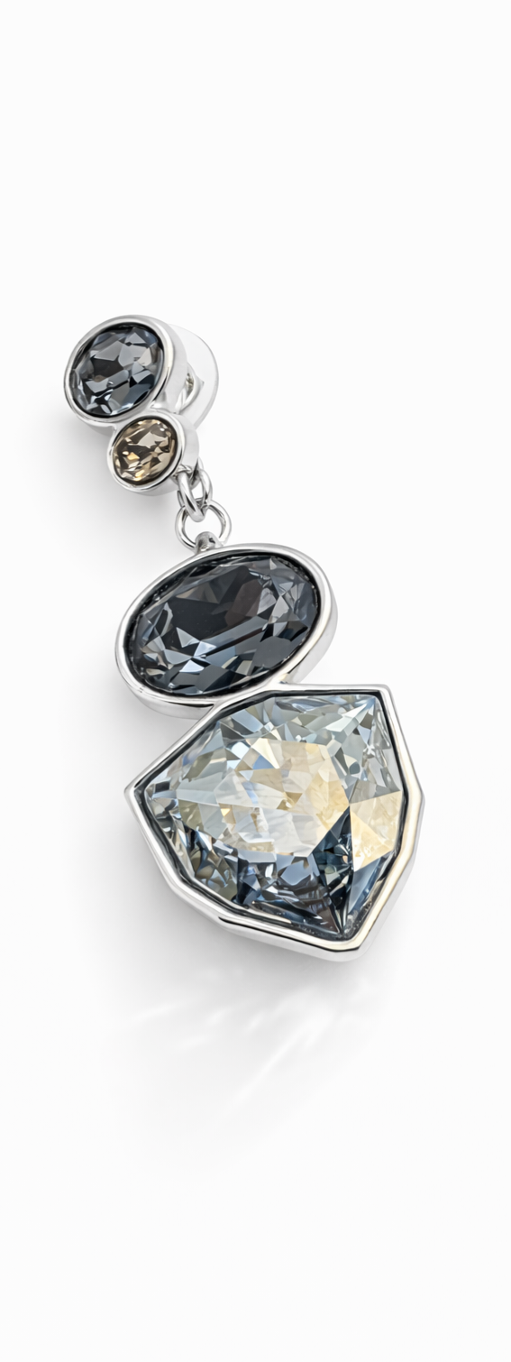 Aros  fabiana cristal Swarovski línea privada PL