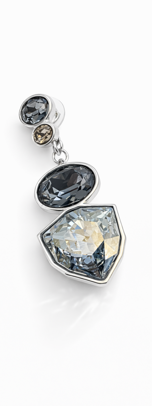 Aros  fabiana cristal Swarovski línea privada PL