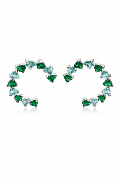 Aros Pavés Esmeraldina