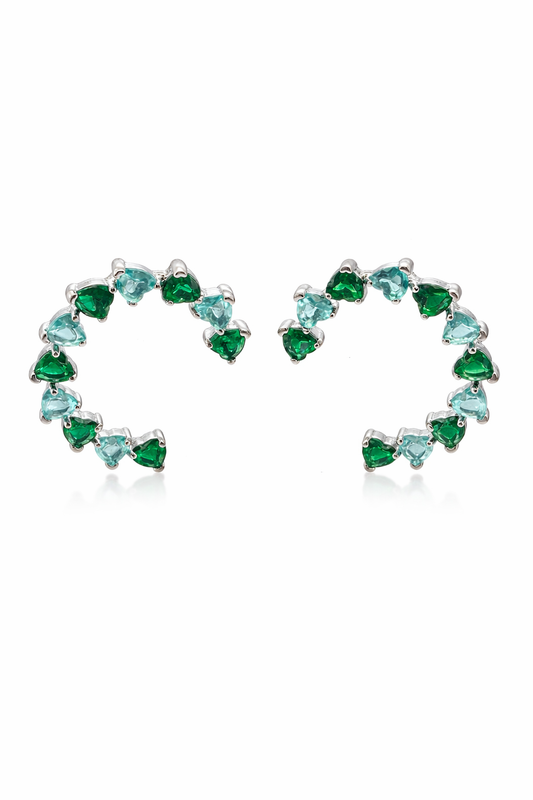 Aros Pavés Esmeraldina