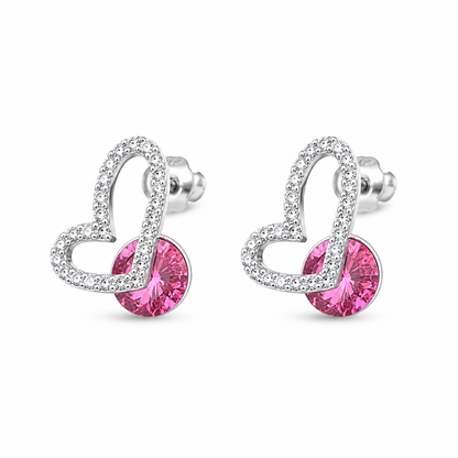 Aros cristal Swarovski love Eterno
