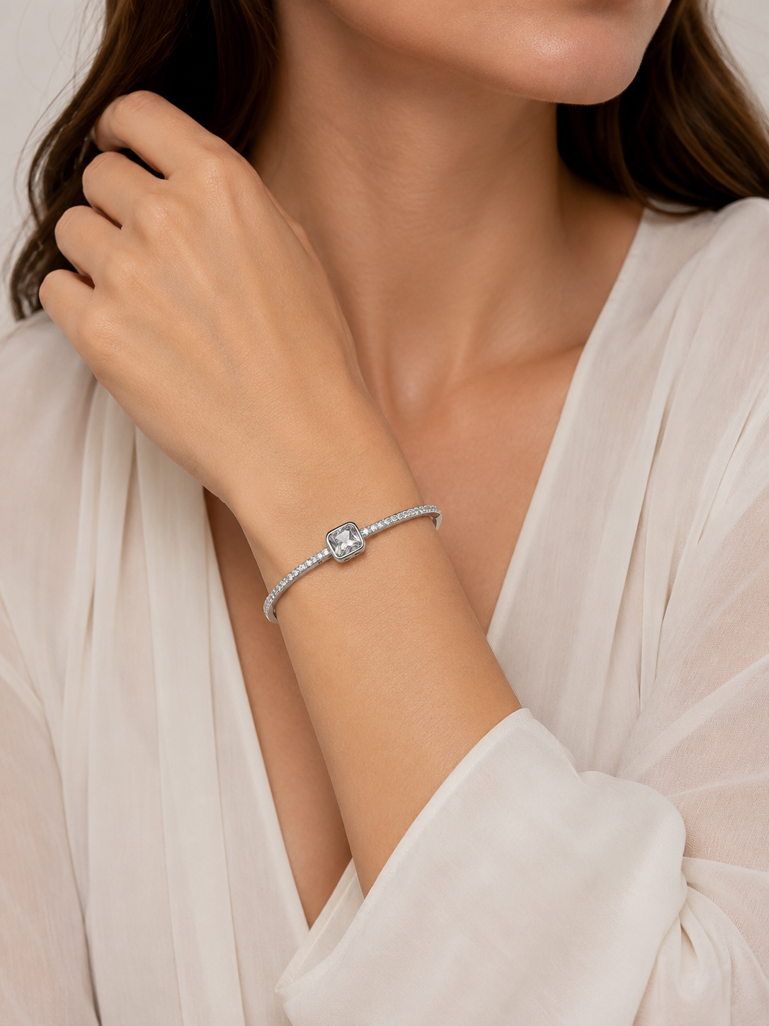 Brazalete cristal pavés play