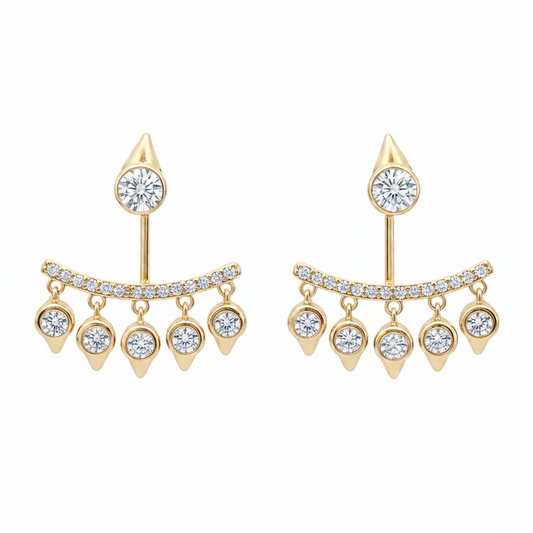 Aros cristal paves Lina