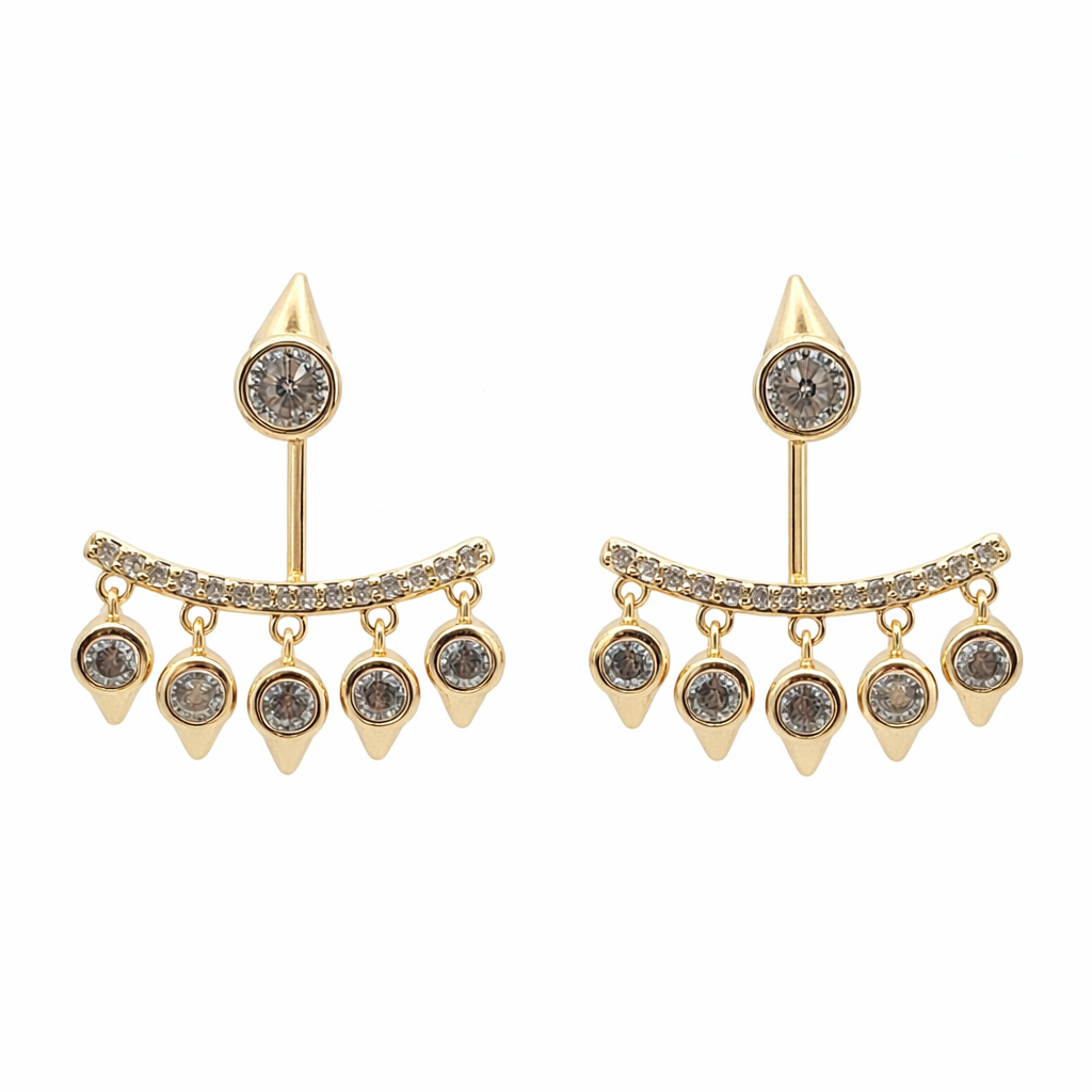 Aros  cristal paves Lina