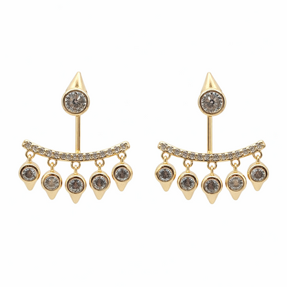 Aros  cristal paves Lina