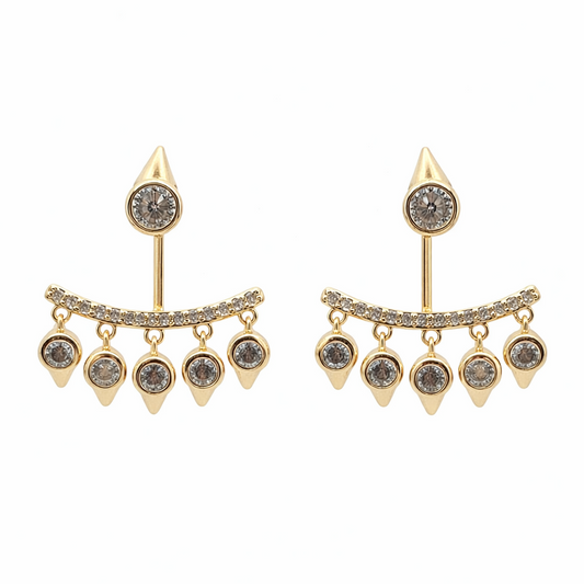 Aros  cristal paves Lina