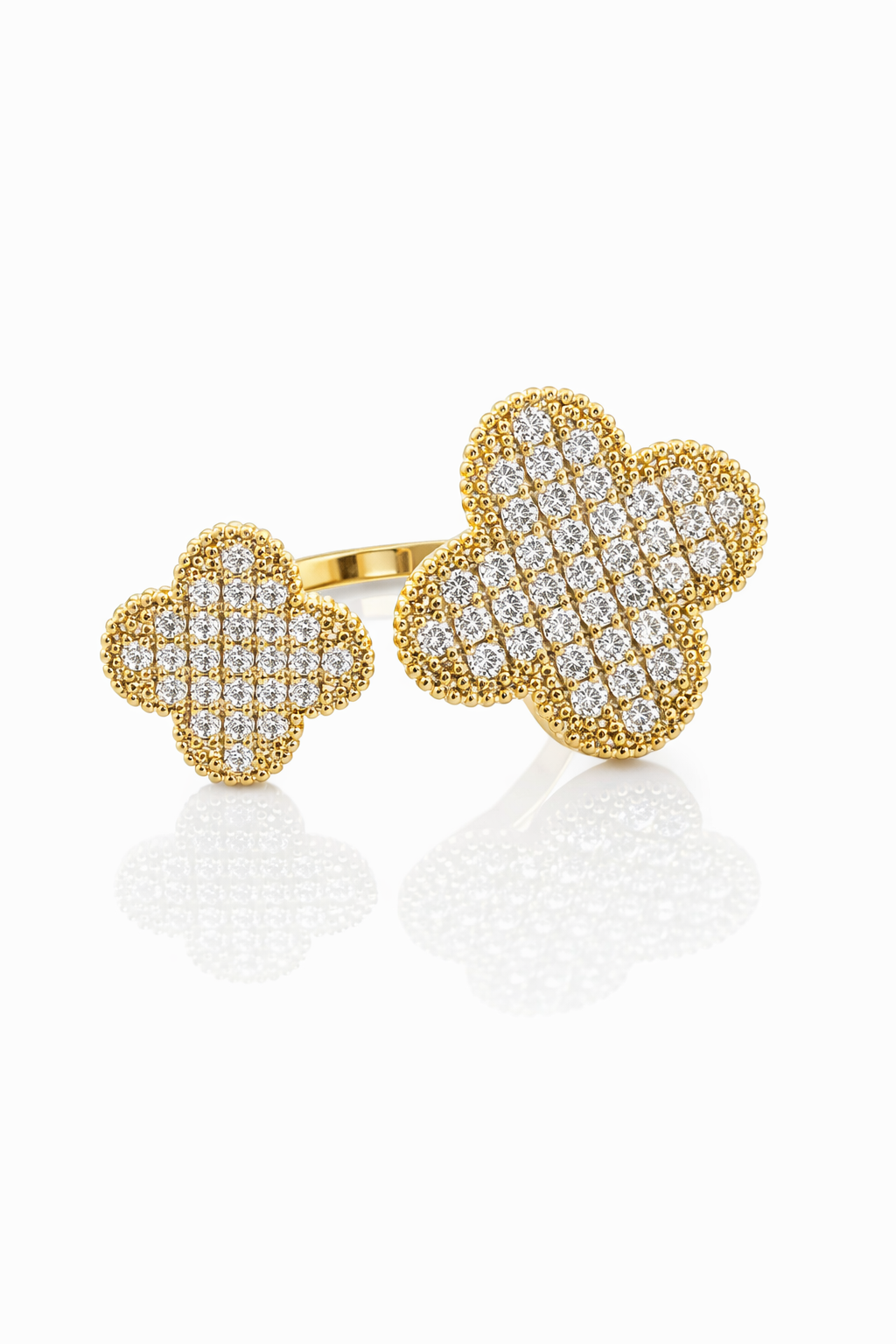 Anillo cristal pavés adaptable Paulina