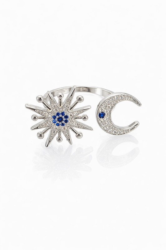 Anillo cristal pavés luna