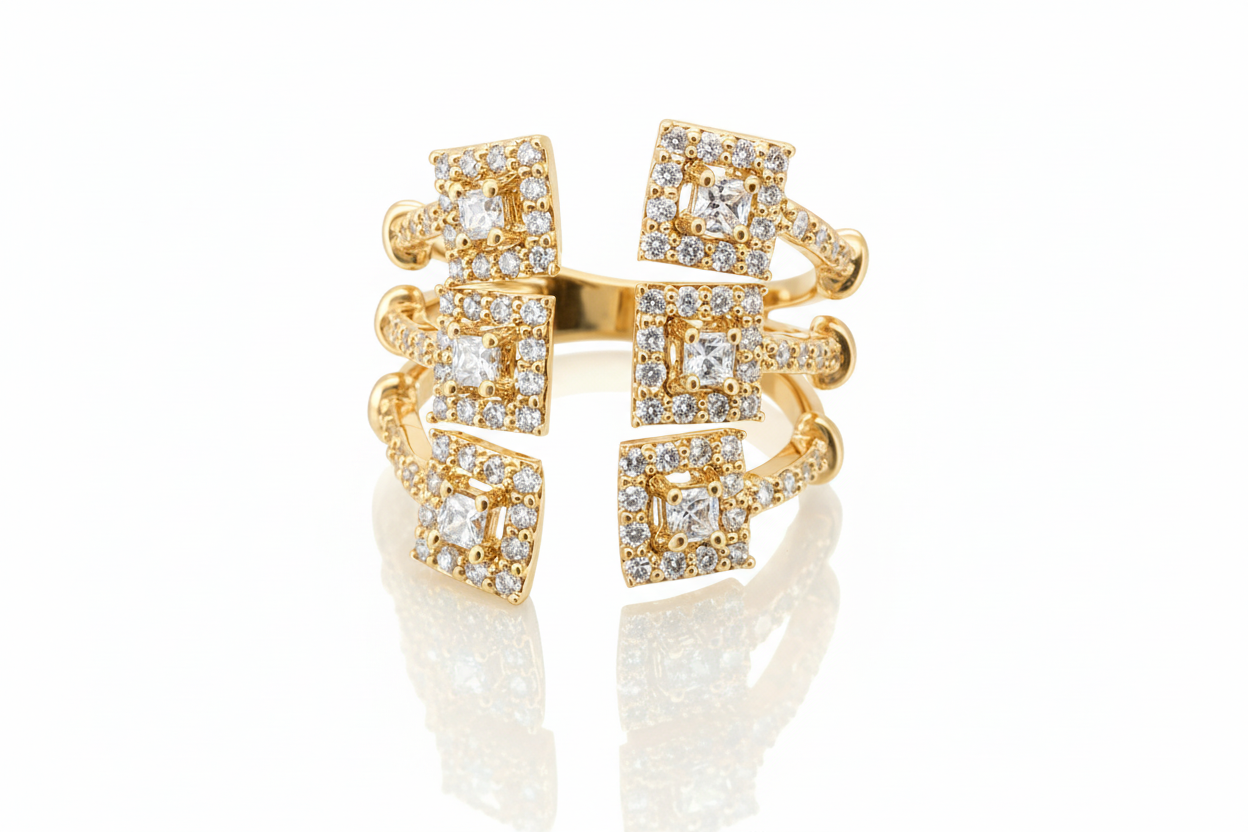 Anillo cristal pavés Mayumi