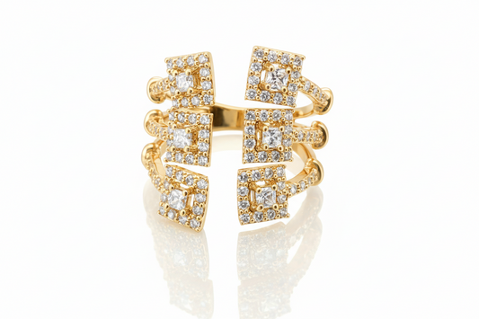 Anillo cristal pavés Mayumi