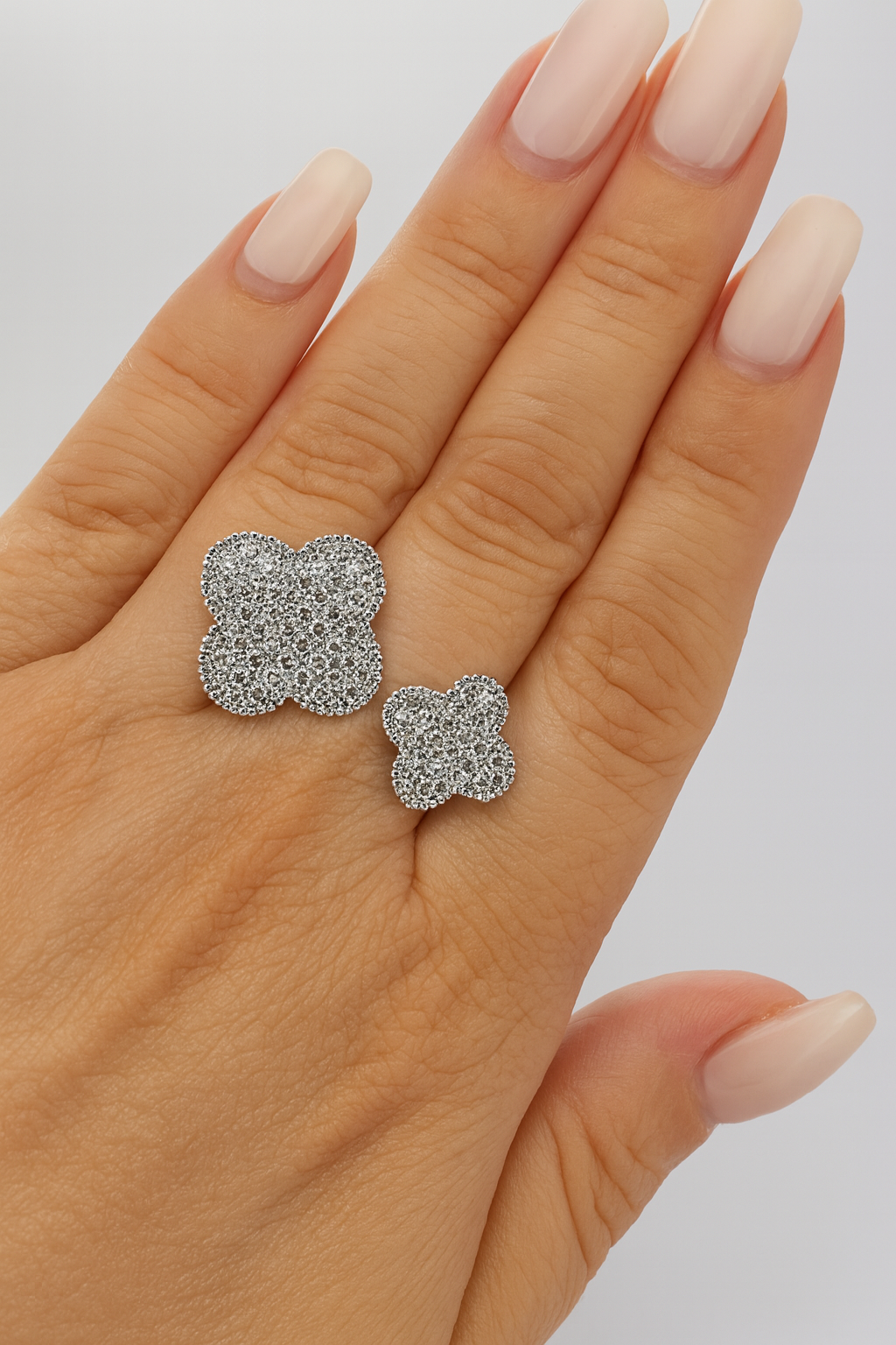 Anillo cristal pavés adaptable Paulina