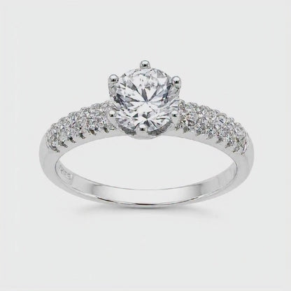 Anillo plata Queen  zirconia