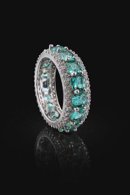 Anillo cristal pavés eternity